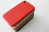 good quality genuine leather protection bag for iphone 4