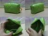 good quality green pu pouch