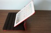 good qulity red PU leather pack briefcase for ipad2