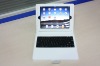 good qulity with leather wireless bluetooth keyboard briefcase for iphone 4