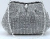 gorgeous badge mesh crystal evening bag