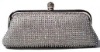 gorgeous glitter mesh crystal evening bag