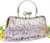 gorgeous mosaic sequins satin evening bag077