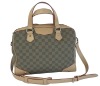 graceful checked ladies casual handbags most welcome style