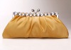 graceful crystal series ruffle satin evening bag