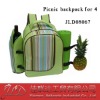 green Picnic cooler backpack for 4 person
