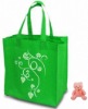 green color non woven drawstring bags