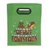 green die cut bag