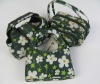 green flower purse and handbags