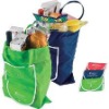 green foldable shopping bag