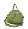 green leather handbags