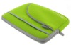 green neoprene sleeve laptop bag