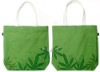 green pp woven shopping bag