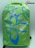 green printing flowers brand sport laptop bag