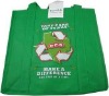 green recycle non woven shopping bags