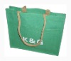 green reusable gunny bag/burlap bag/jute bag