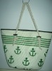 green straw bag