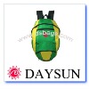 green travel backpack