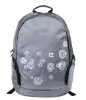 grey computer backpack