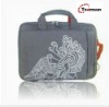 grey fashion canvas durable laptop briefcase messenger bag