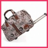 grey letter pu material trolley luggage bag (DYJWTLB-007)