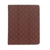 grid lines fasionable colorful smart  PU case for ipad 2 case CPI 29 brown