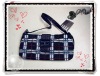 grils' grid pattern shoulder bag