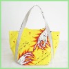 hand painted canvas bag