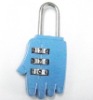 hand-shaped portable combination lock