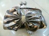 handcraft satin black hard clutch 027