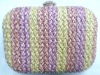 handcraft woven mini clutch purse bag 027