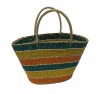 handmade seagrass shopping bag with handle