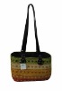 handmade seagrass shopping bag with handle