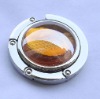 hang bag holder decorated with diamond stone orange color