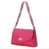 hard leather handbag