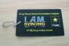 hard pvc army luggage tag/bag tags
