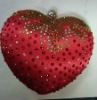 heart crystal box bag