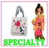 heart panda pattern cuties cotton bag