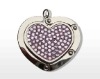 heart shape metal bag holder