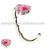 heart shape metal handbag hanger