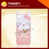 hello kitty cover case for iphone 4g leather cell phone case