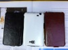 high-end and flip leather case for galaxy note i9220