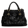 high grade black Sheep leather handbag