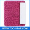 high quality Leopard Style Leather Case with Kickstand for iPad 2,