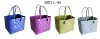 high quality PE handmade knitting fashion shopping handbag