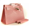 high quality crocodile leather tote handbag