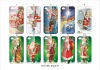 high quality fation Chirstmas hard PC plastic hard back case cover for iphone 4
