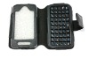 high quality fation genuine leather wireless bluetooth keyboard bumper cover for iphone 4