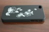 high quality fation hard PC beautiful flower plastic bumper cover for iphone 4/4s