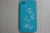 high quality fation hard PC beautiful flower plastic hard bumper case for iphone 4/4s